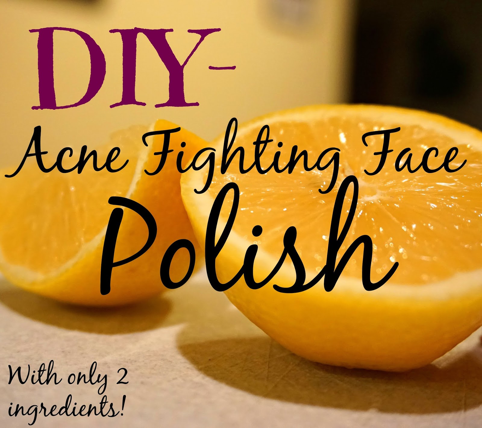Beauty by Megan Kathleen DIY Acne Fighting Face Polish!