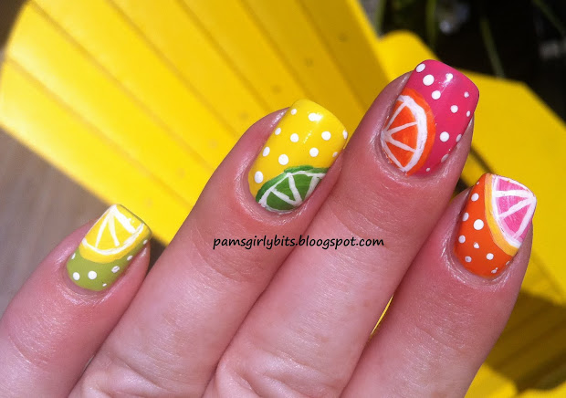 girly bits fruit slices summer