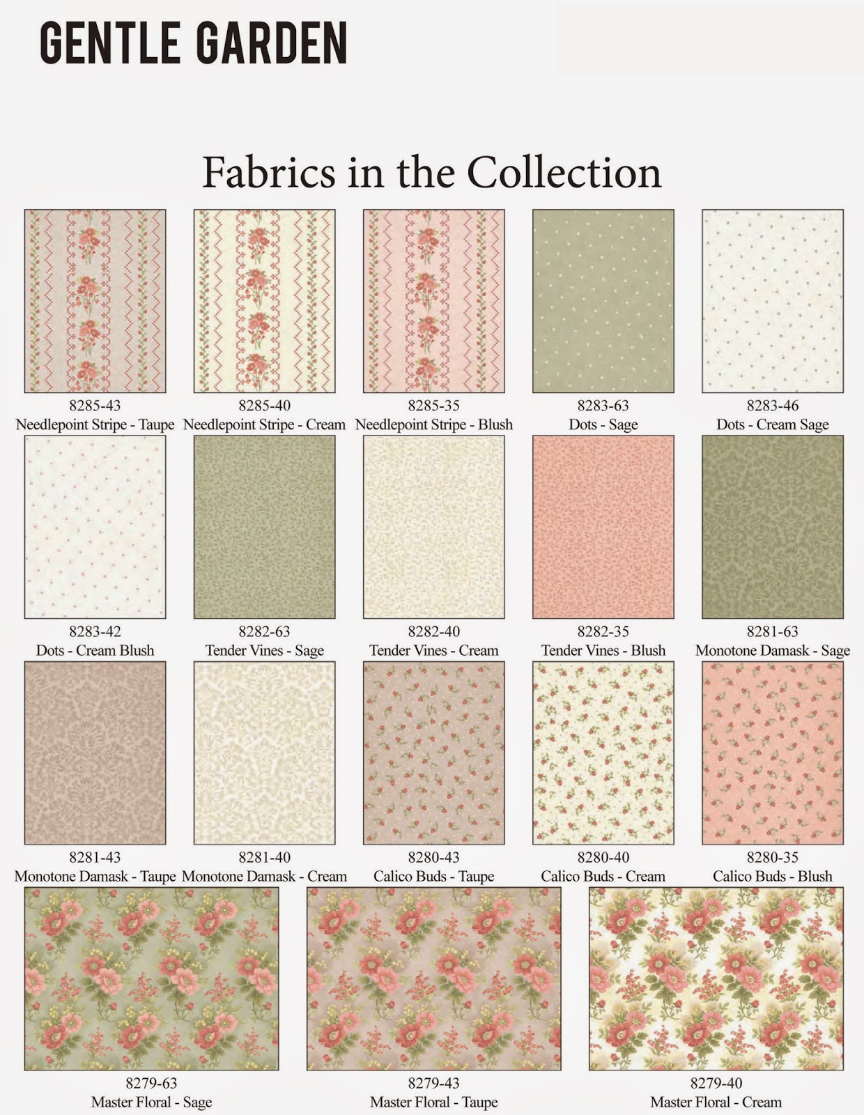 Henry Glass Fabrics Gentle Garden
