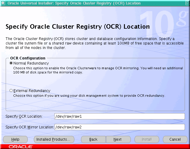 Oracle 10g RAC Installation
