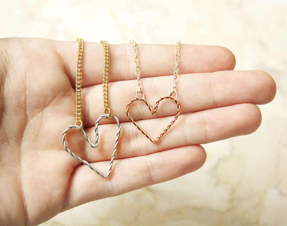 Wire Heart Necklace/Bracelet Tutorial Quiet Lion Creations