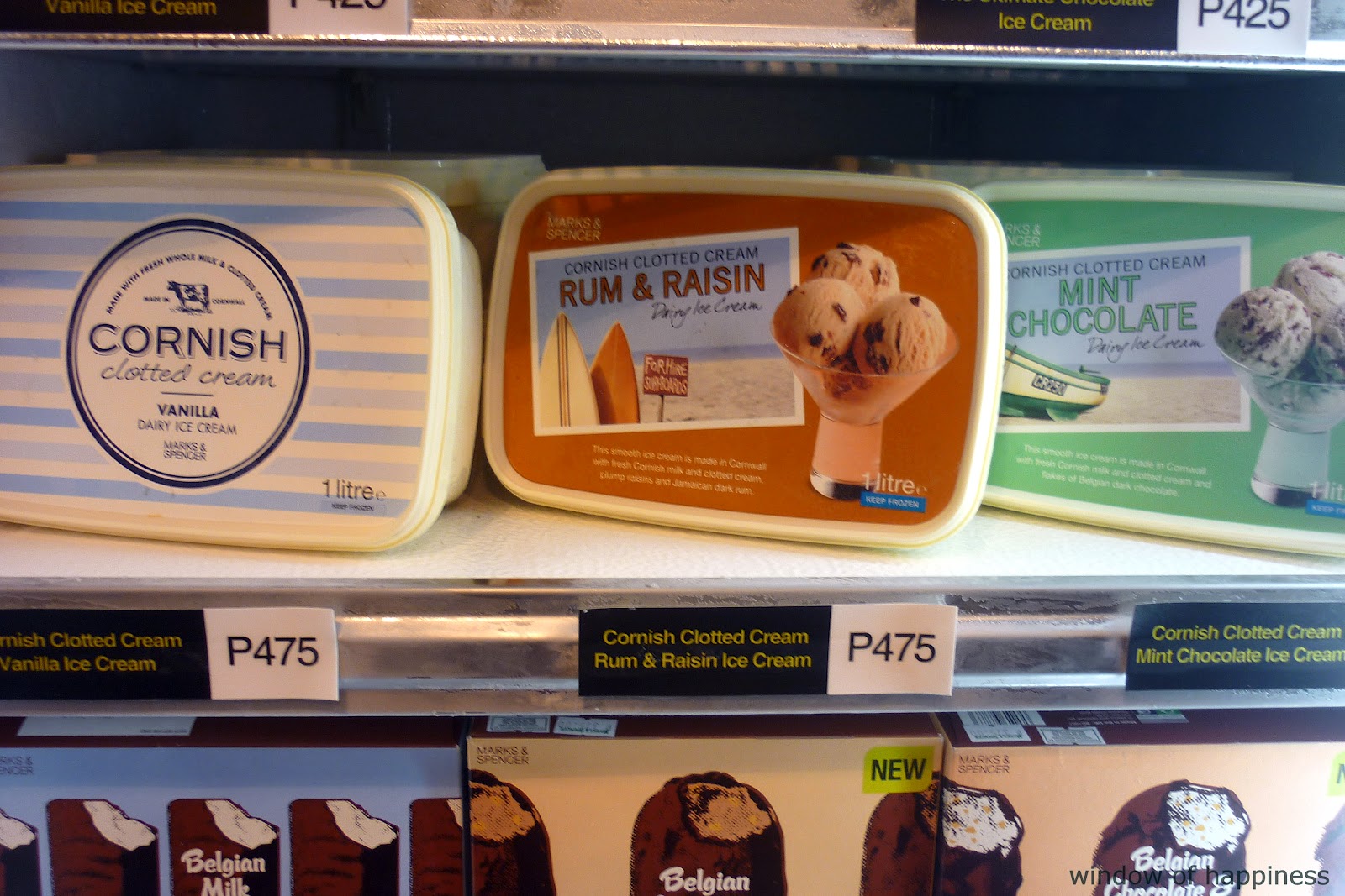 Window of Happiness Marks and Spencer Ice Cream