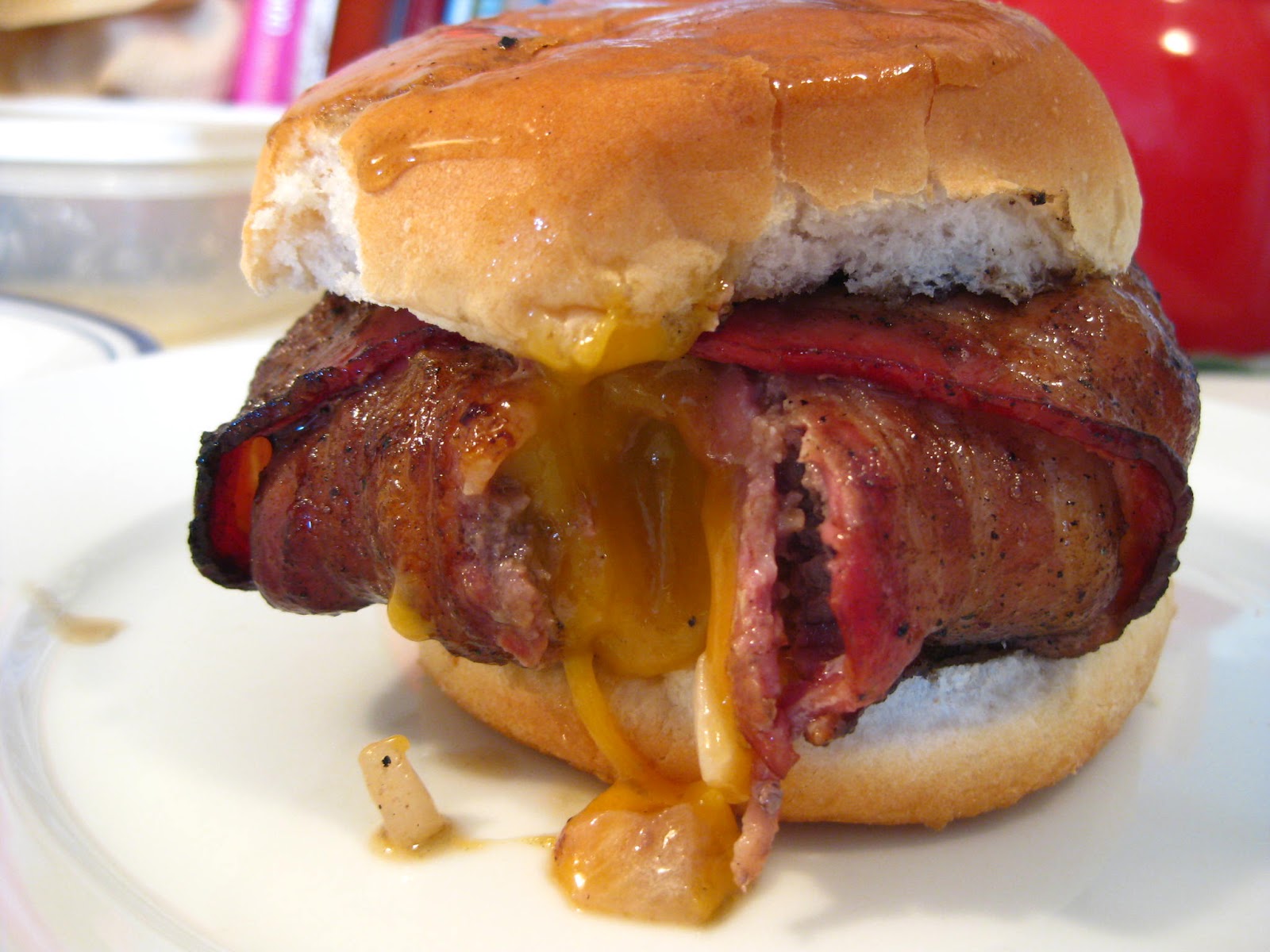 Bacon Wrapped Hamburgers Recipe — Dishmaps