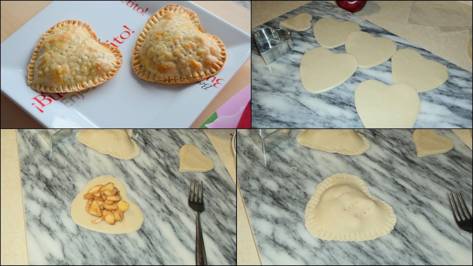 Sumi's Kitchen Mini Heart Shaped Apple Pies