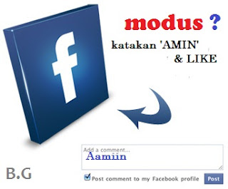 Benarkah Ada Modus Dibalik Status Katakan Amin dan Like di Facebook ?