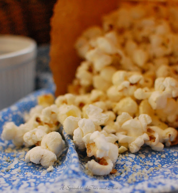 A Sprinkle of This and That Sour Cream and Onion Popcorn