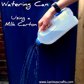 muslim blog diy watering can milk carton