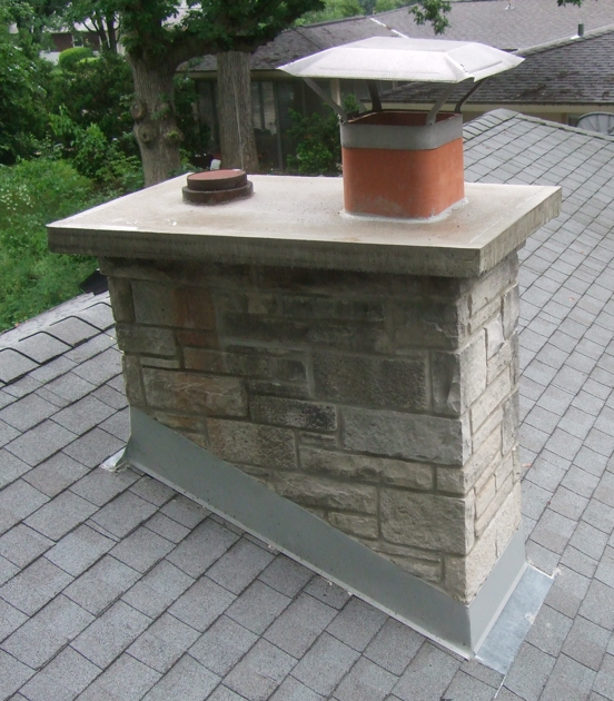 Nicholas Rinard Keene's Little Bit Chimney Cap, Tuckpointing, and Flashing