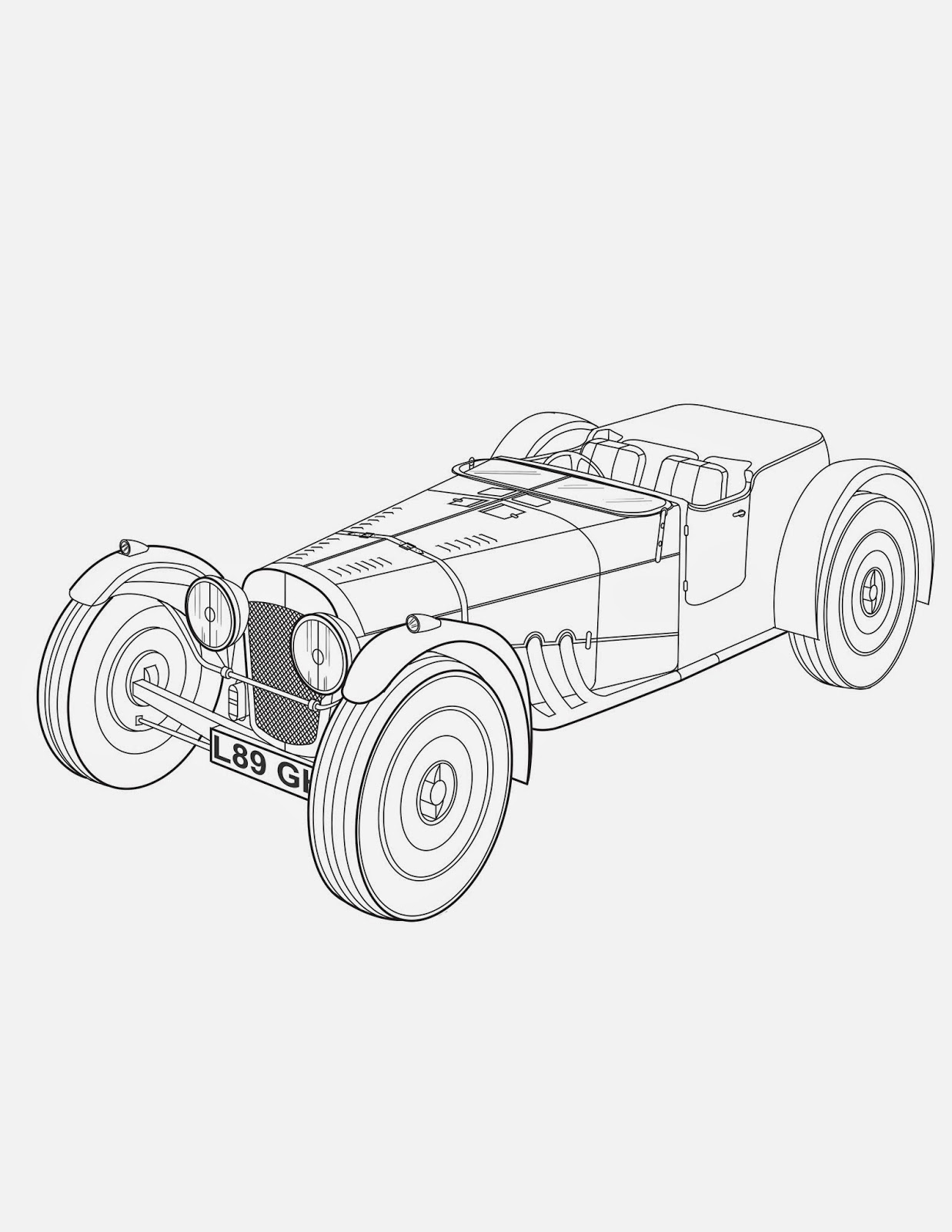 blog of perilous art endeavor 2 old sports car in perspective