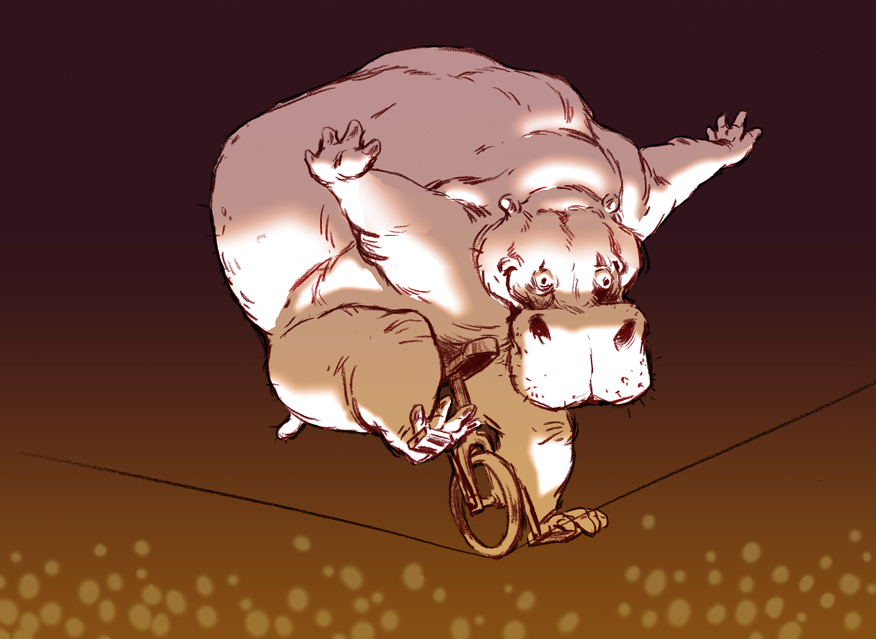 Hippo Riding