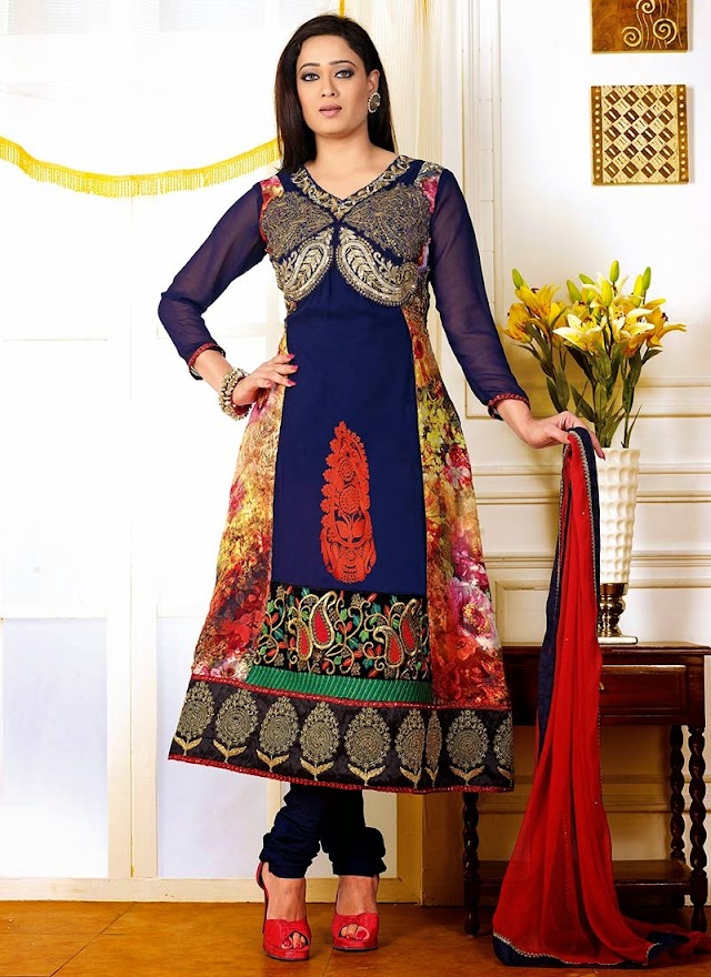 Stylish Churidar Suits For Young Girls From Summer Season 2014