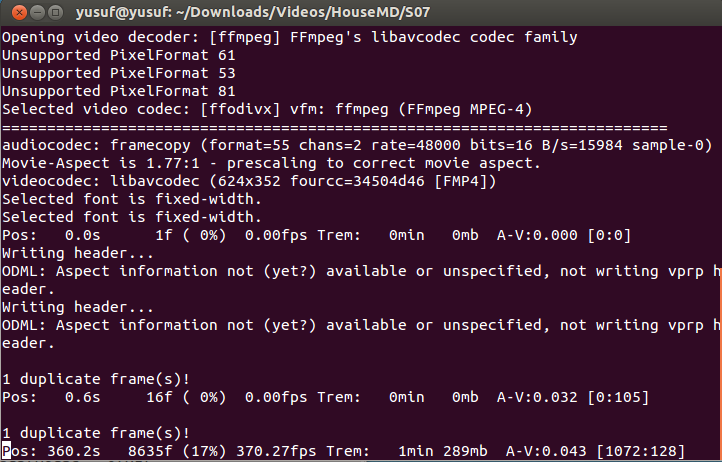 mplayer command line options mplayer command line options