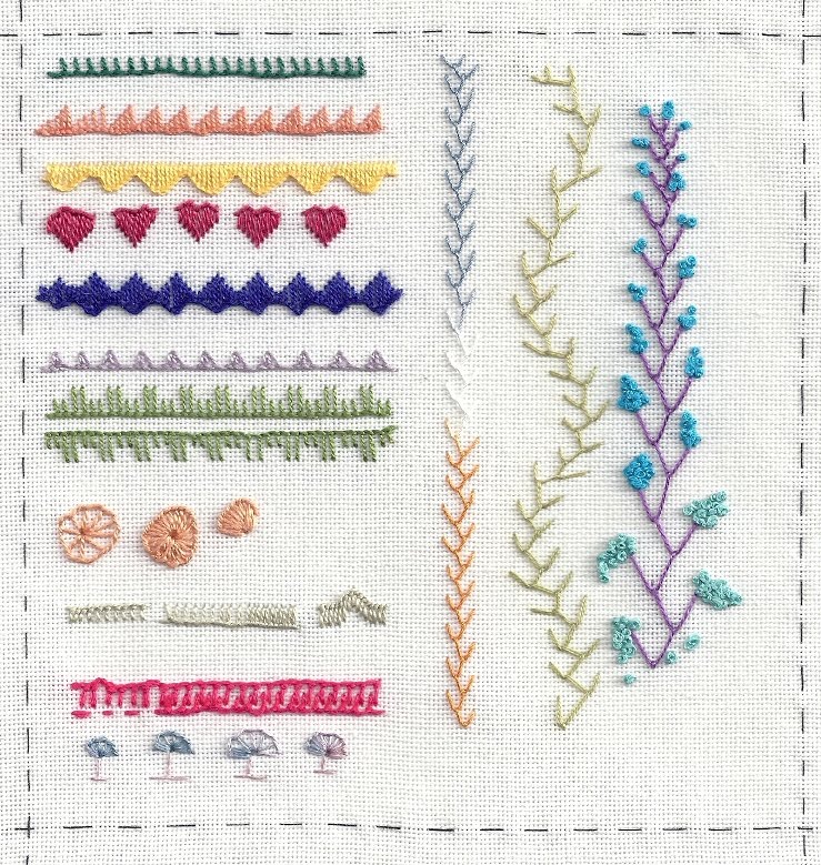 Poems of Lace & Embroidery: TAST - Feather Stitch