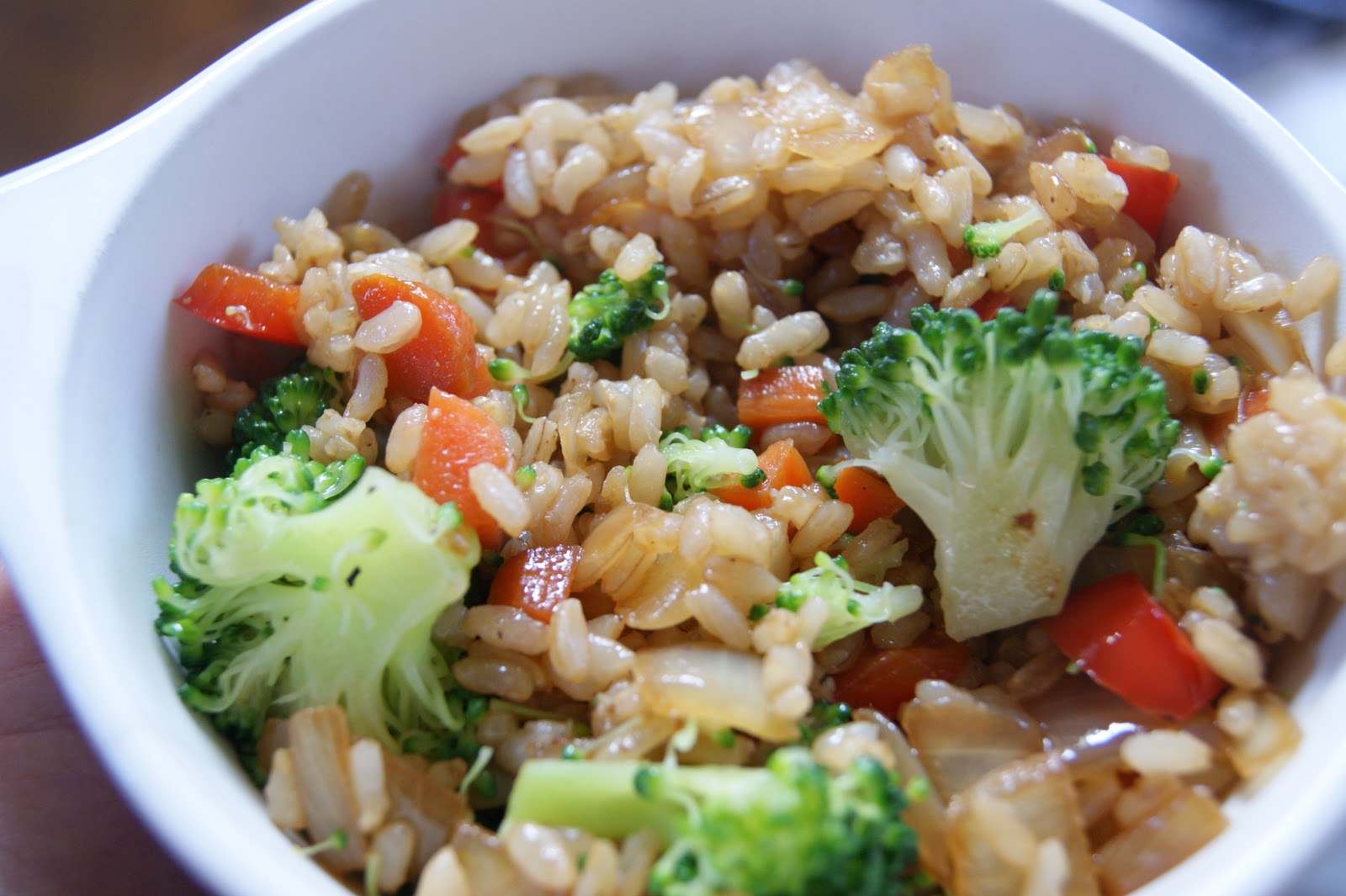 The Lunch Lady Asian Brown Rice Stir Fry