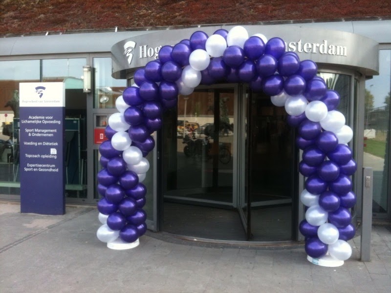Balloonzone.nl stuureenballon.nl Ballonboog voor de Hogeschool van