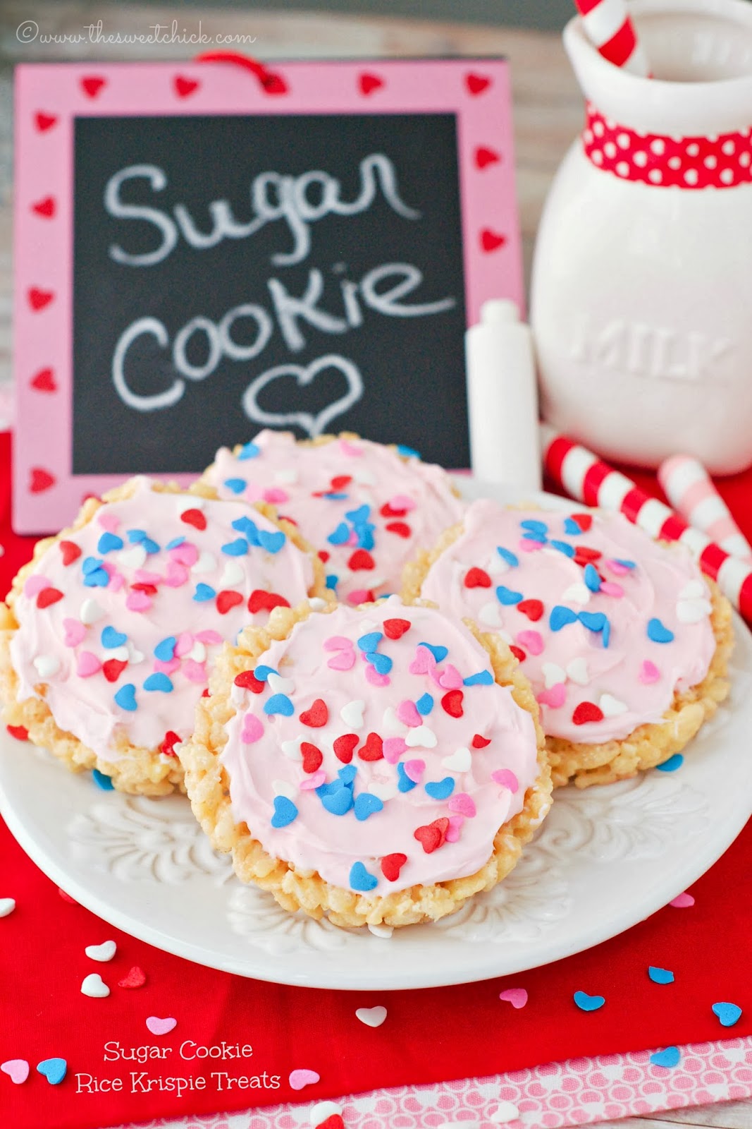 Sugar Cookie Rice Krispie Treats by The Sweet Chick