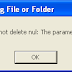 How To Remove "Can not delete nul : The parameter is incorrect"