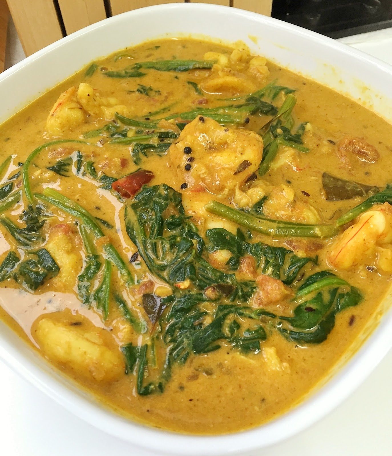 pepsakoy Prawn and Spinach Coconut Curry