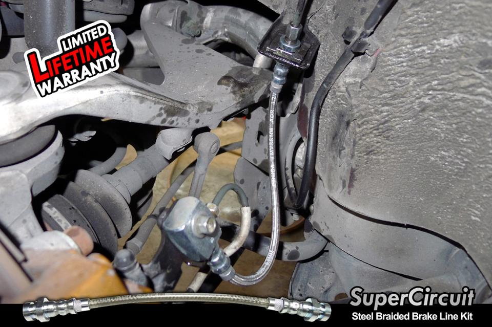 SUPERCIRCUIT Steel Braided Brake Lines Nissan Fairlady 350Z Steel