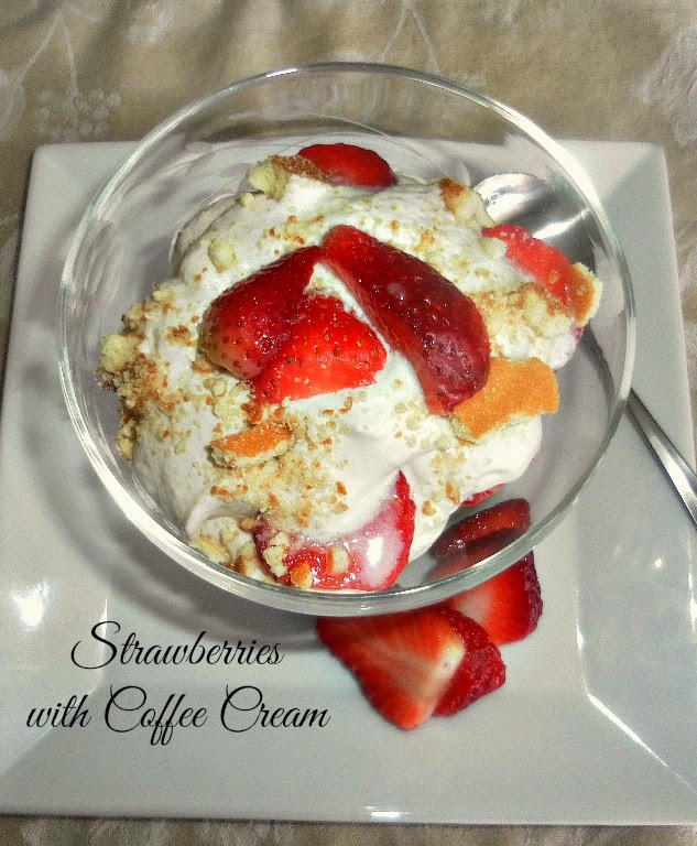 Cooking On A Budget Strawberries with Coffee Cream