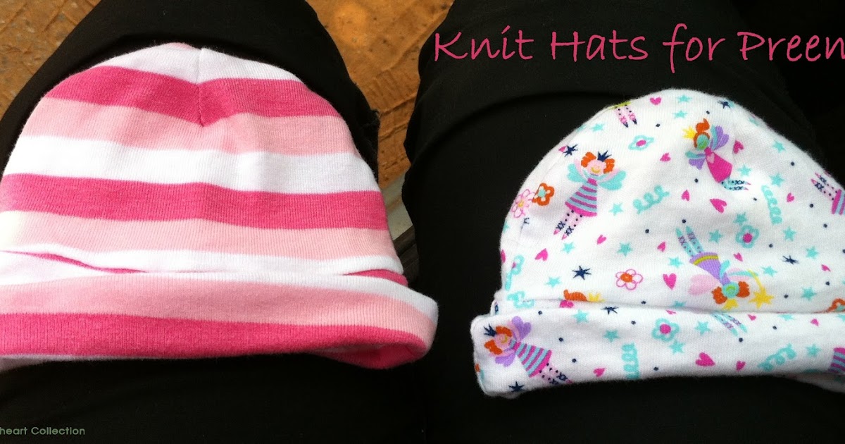 Sewing The Littleheart Collection Soft baby hats for premies