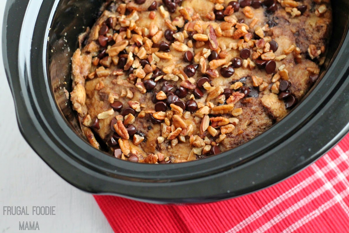 Frugal Foodie Mama Chocolate Chip Bread Pudding