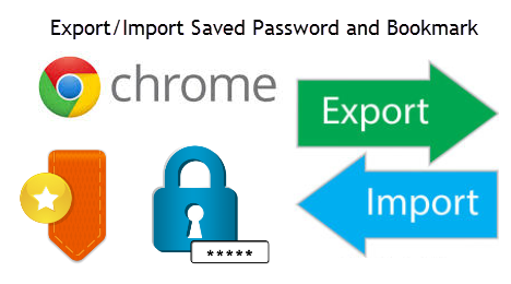 Steps to Google Chrome's Export/Import Saved Password and Bookmark