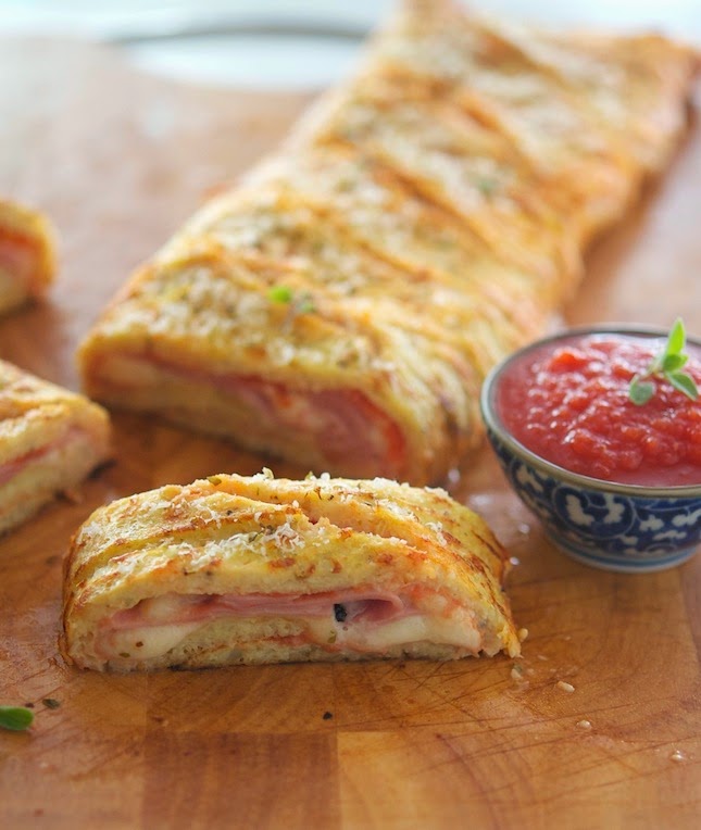 The Iron You Cauliflower Crust Stromboli