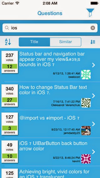 StackOverflow app approved by Apple name called "StackSearchQ".