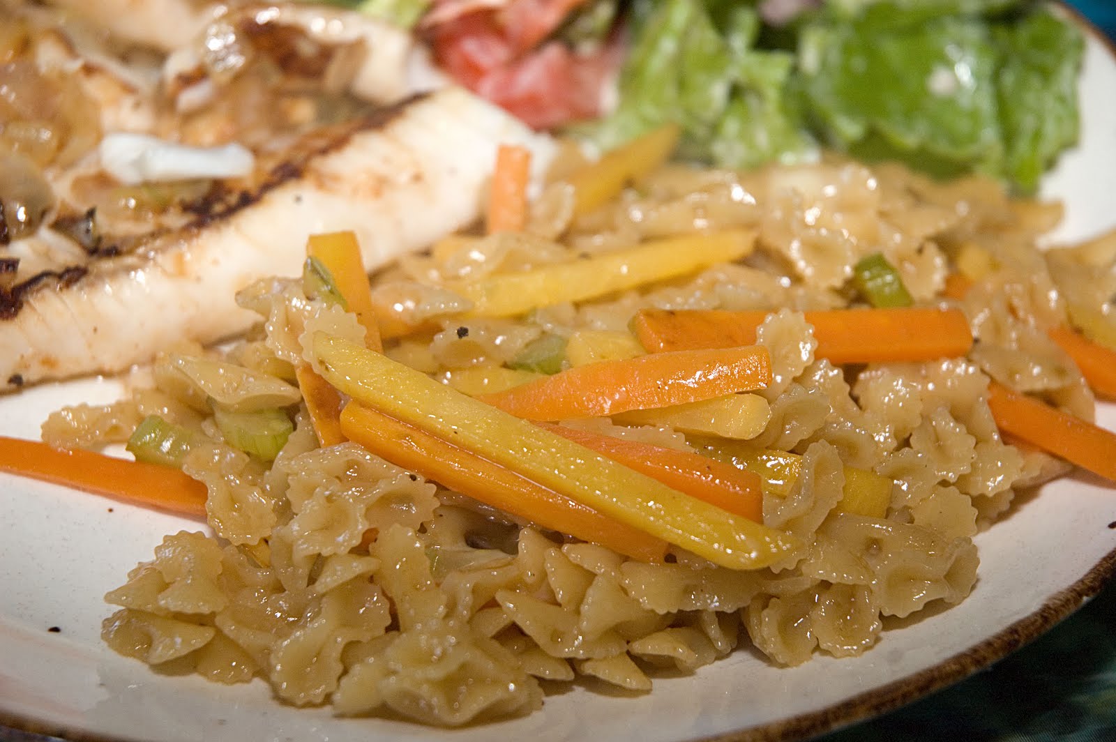 Farfallines au consommé julienne Doumdoum se régale