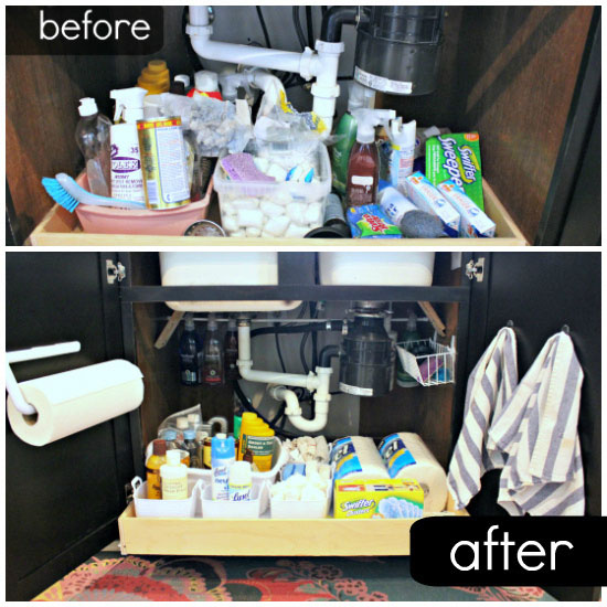 IHeart Organizing UHeart Organizing Think to Organize Under the Sink