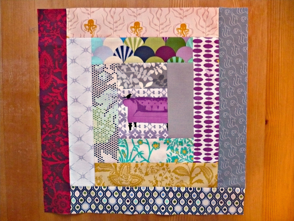 Miss Print Tutorial Traditional Log Cabin Over At Chasing Cottons