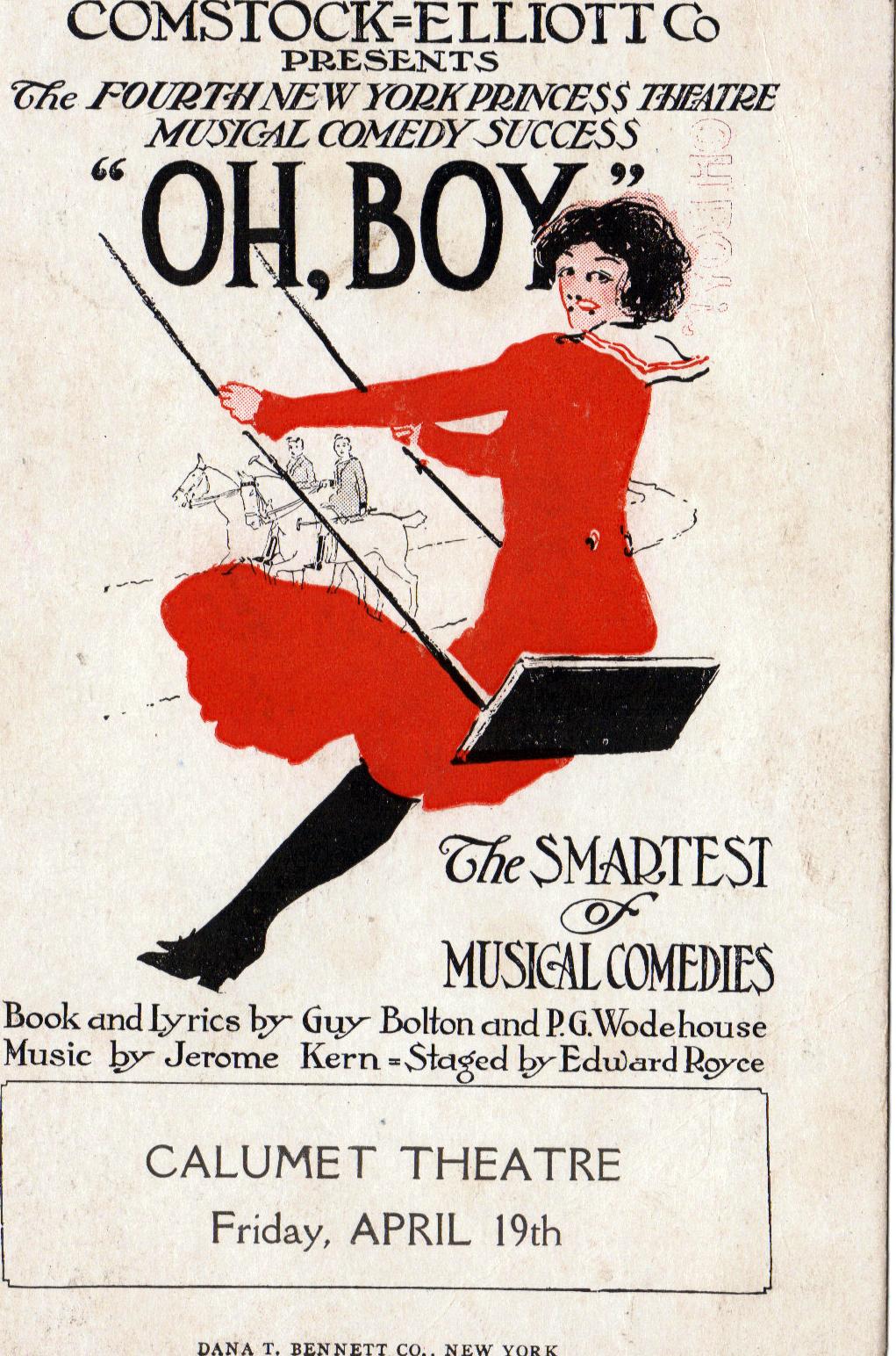 Views From Backstage: "Oh, Boy" by Jerome Kern and P G Woodhouse