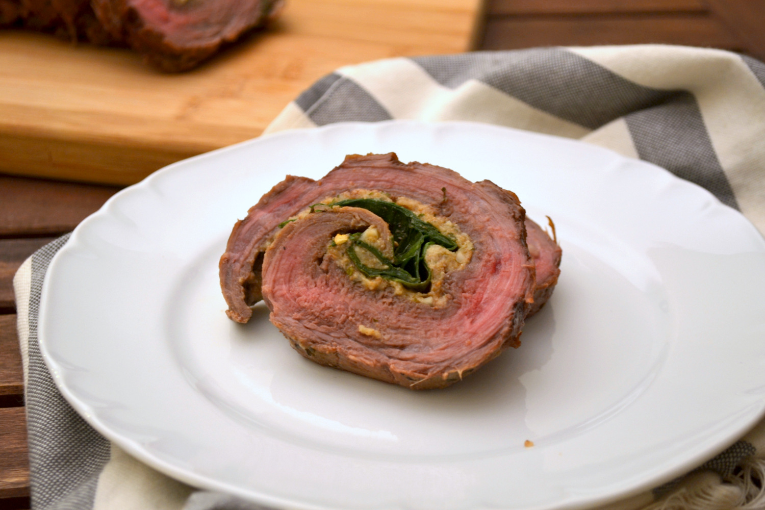 K&K Test Kitchen Spinach Stuffed Flank Steak