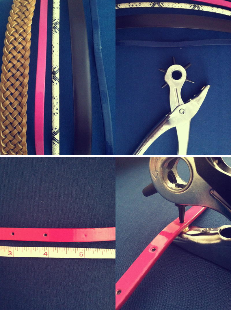 literate & stylish adding extra belt holes {tutorial}