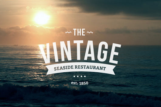 Retro Vintage logo Retro and Vintage logo