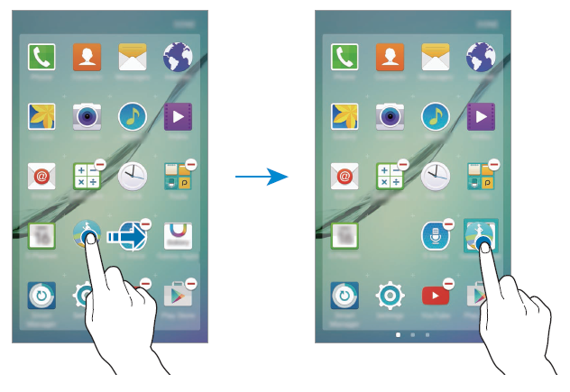 Come aggiungere app schermata home Samsung Galaxy S6 e S6 Edge - Icona collegamento
