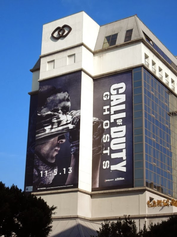 Giant Call of Duty: Ghosts billboard Beverly Boulevard Call of Duty Ghosts billboard