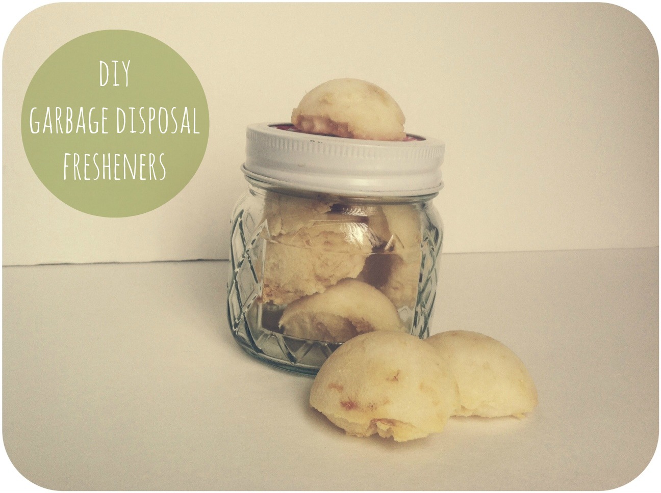 Chevron Stitches DIY Garbage Disposal Fresheners