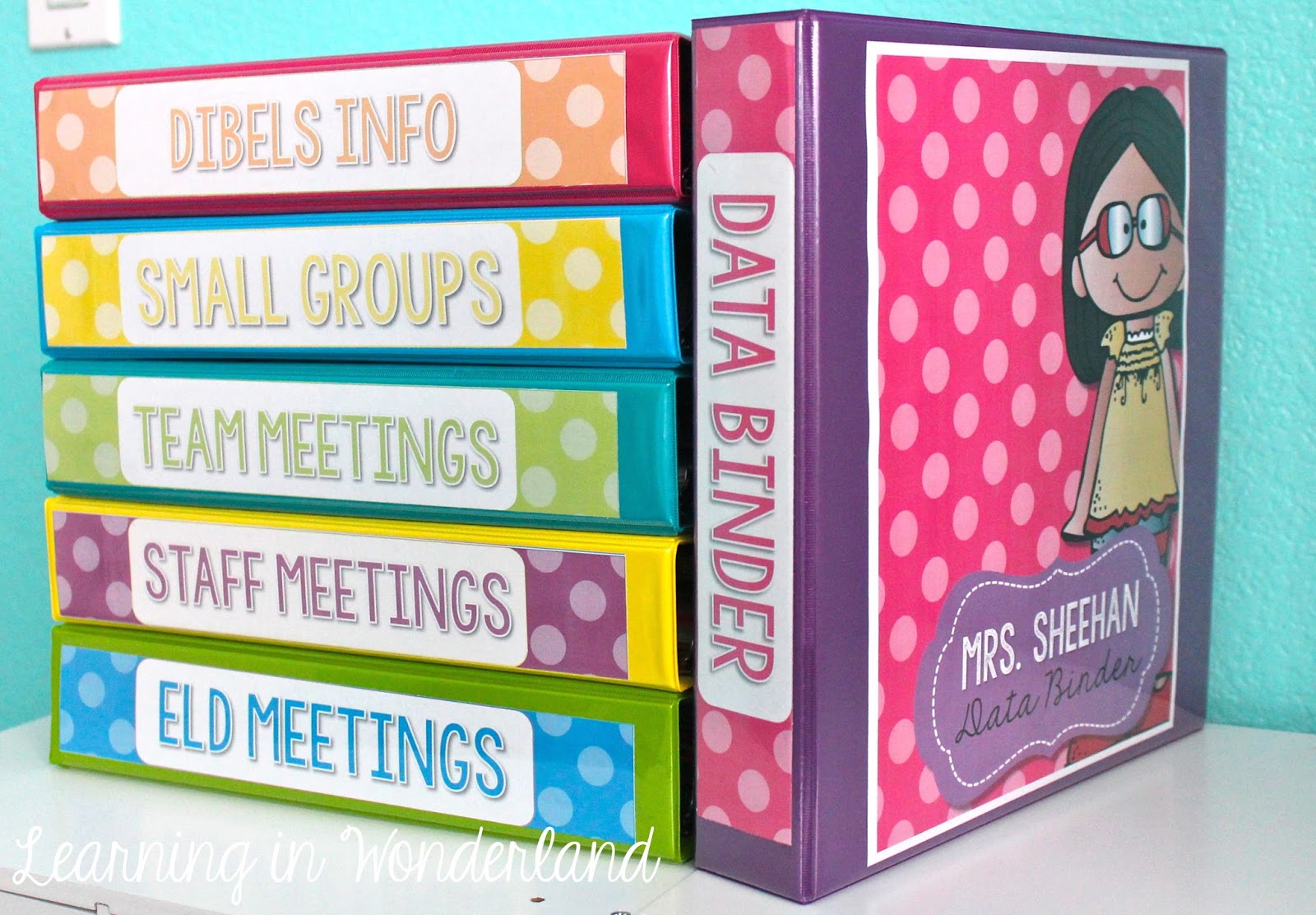 Polka Dot Binders Learning In Wonderland