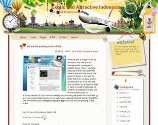 Exotic and Attractive Indonesia Blogger Template