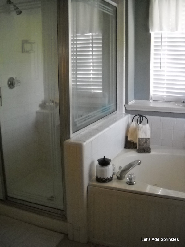 Let's Add Sprinkles Oven Cleaner on the Shower Surround