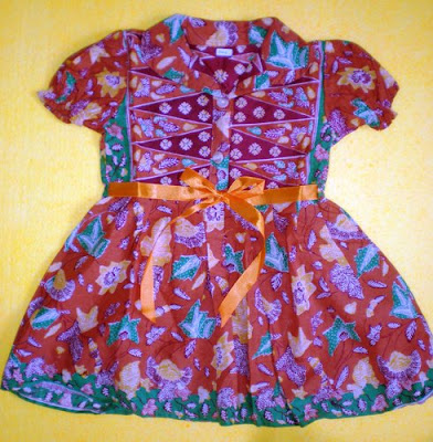 Model baju batik anak perempuan imut lucu dan menarik