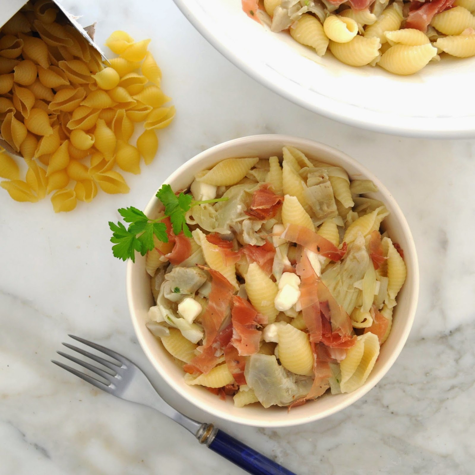Cooking with Manuela Pasta Salad with Artichokes Hearts, Fresh