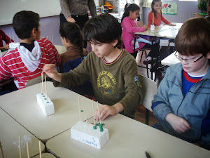 Alunos do turno M trabalhando com o ábaco