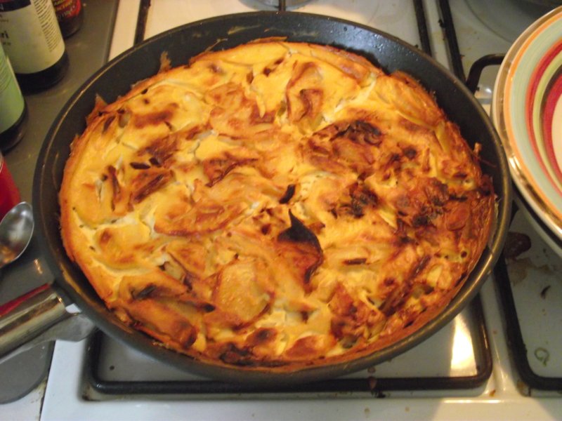 Rocket and Roses Vegan Kitchen Spanish Omelette with Roasted Red