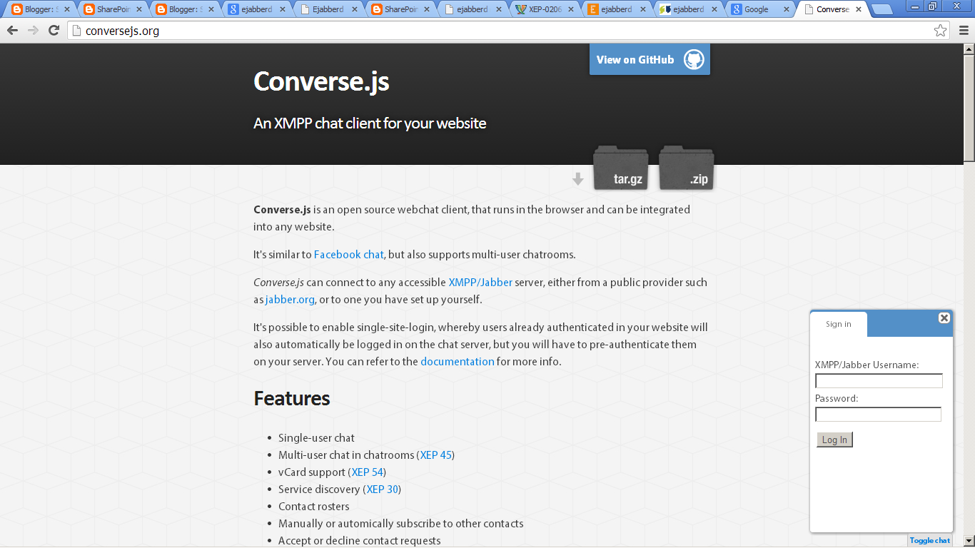 converse.js local