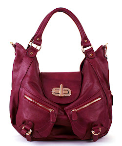 Its all about Burgundy this Season! We are just loving this new chic handbag for Fall!