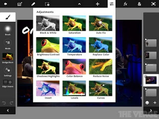 Adobe Photoshop Touch Updated with Retina and edit images 12 MP
