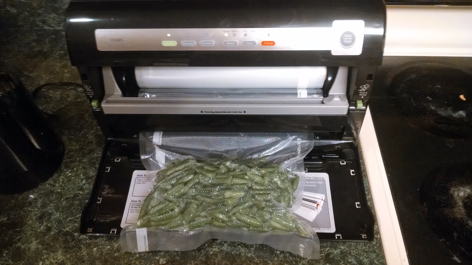 The Corray's Home Packing Green Beans